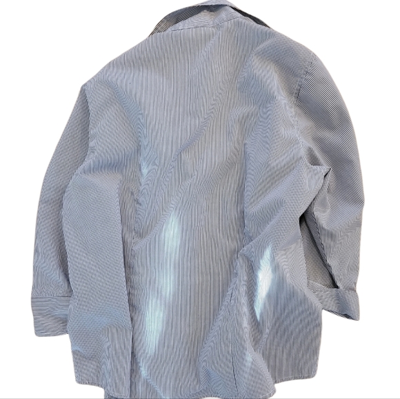 Tia Designs Pinstriped Embroidered Birds Top - Picture 3 of 5